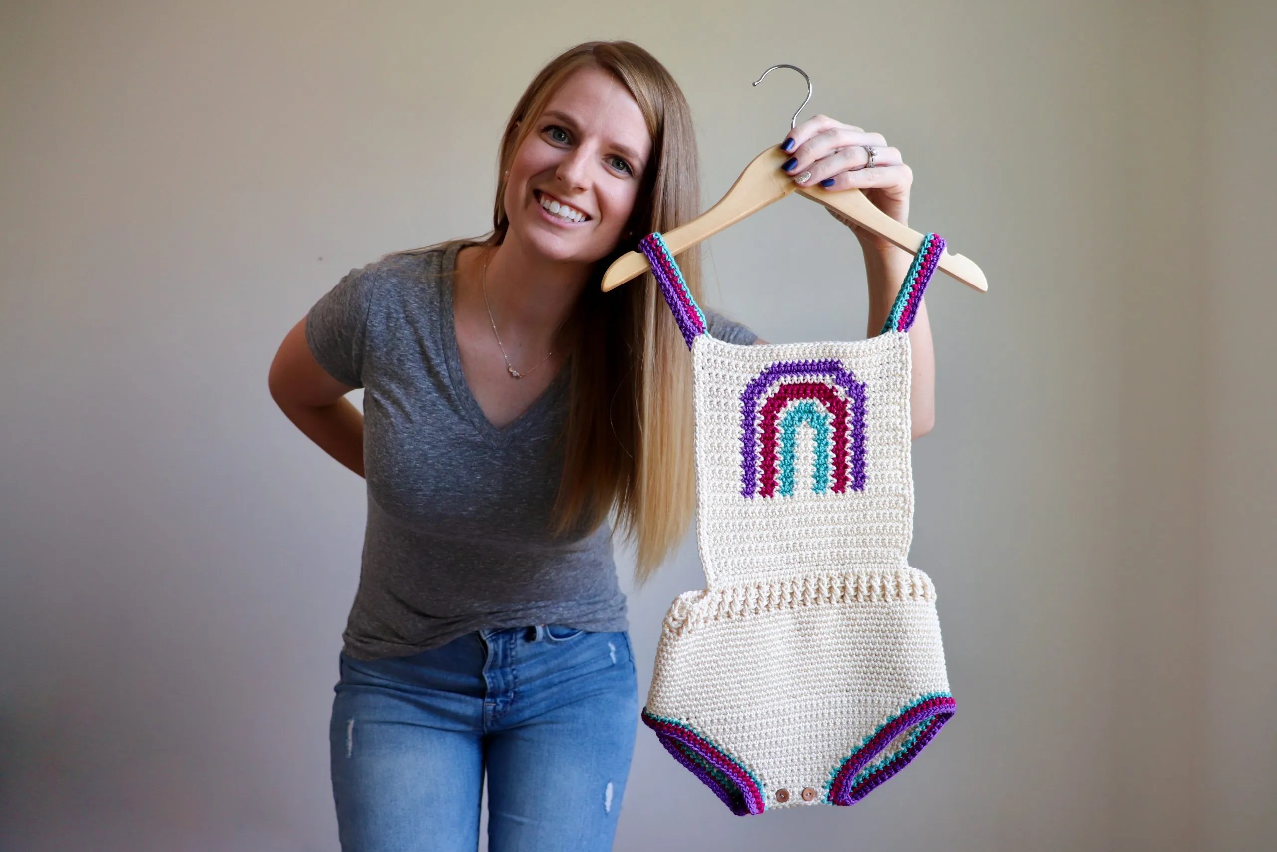 Boho Rainbow Romper Crochet Pattern