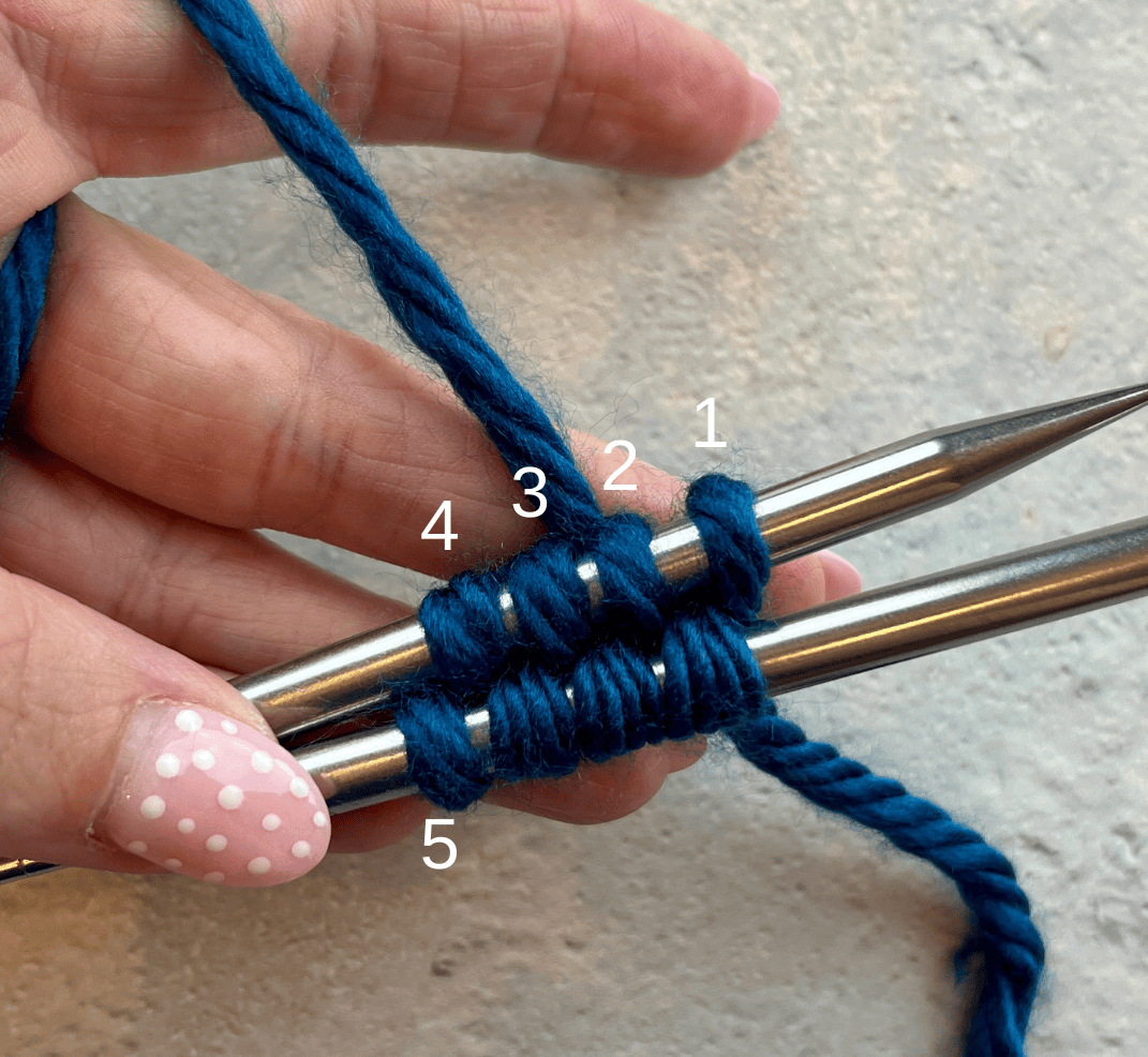 Turning circular needles to start knitting in the round after Judy’s Magic Cast-On