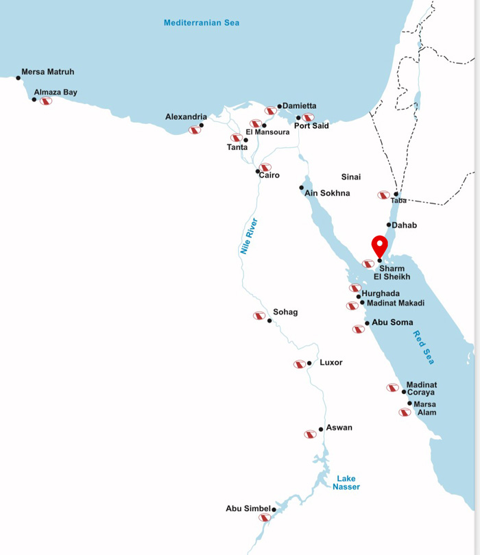 Travco Travel Company Of Egypt Map Sharm.