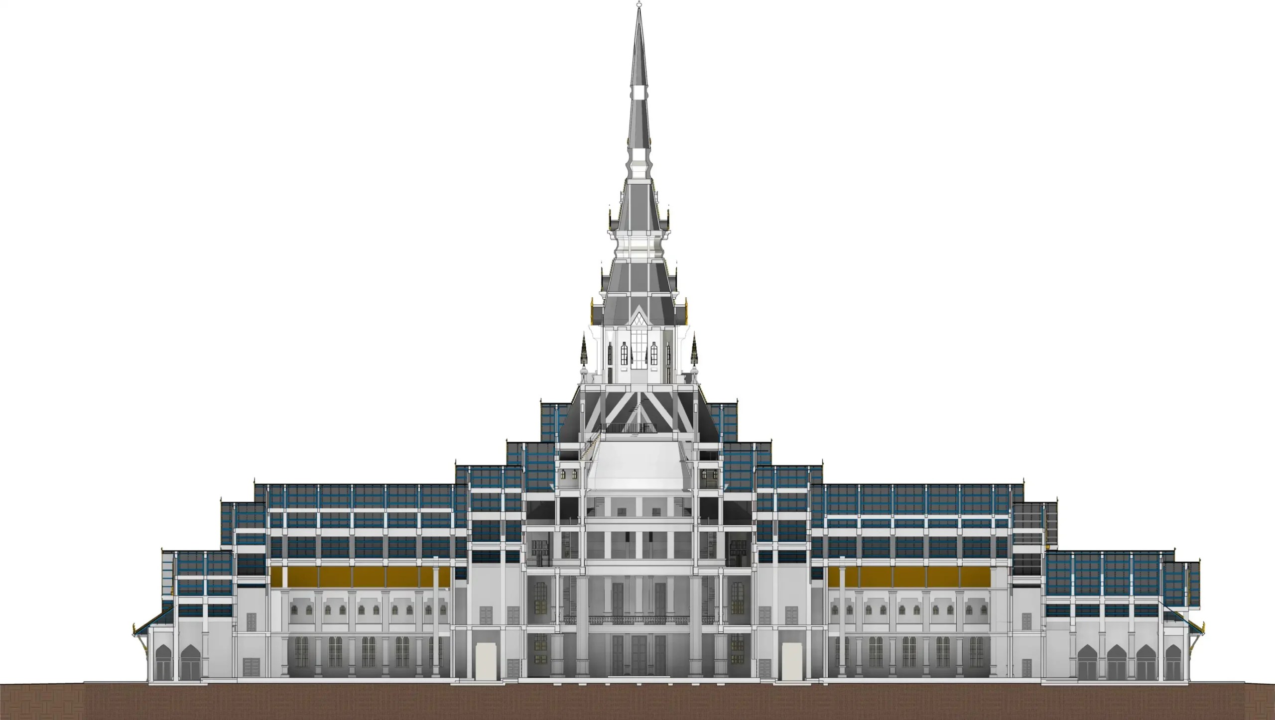 Front View Section (Web H)