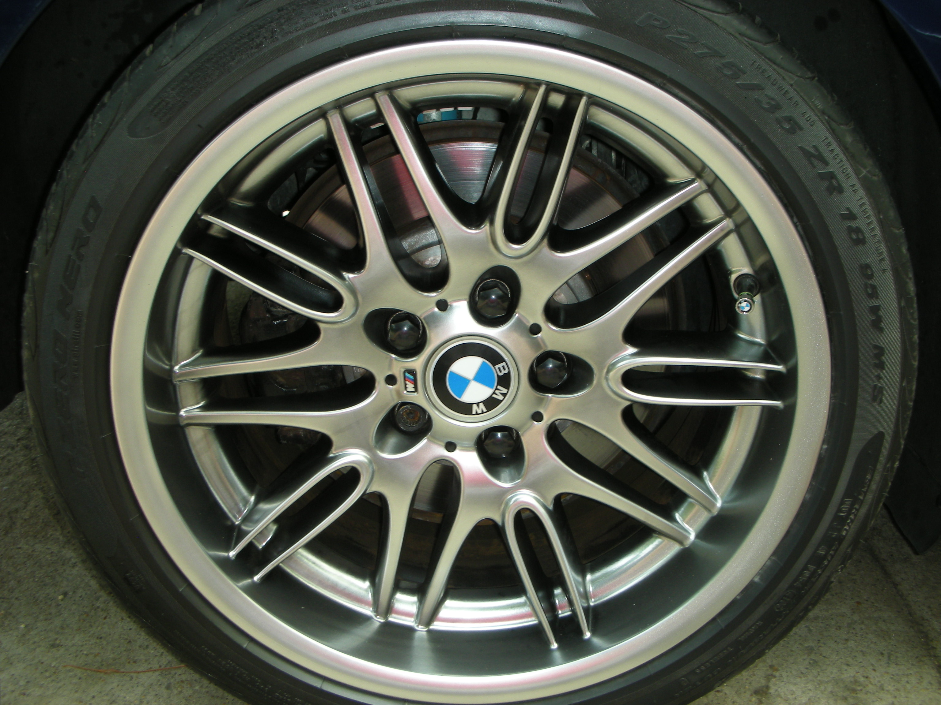Curb rash repair on an e39 m5