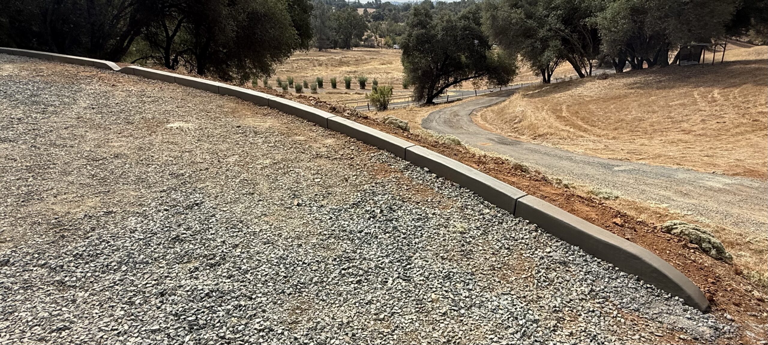 Driveway curb install