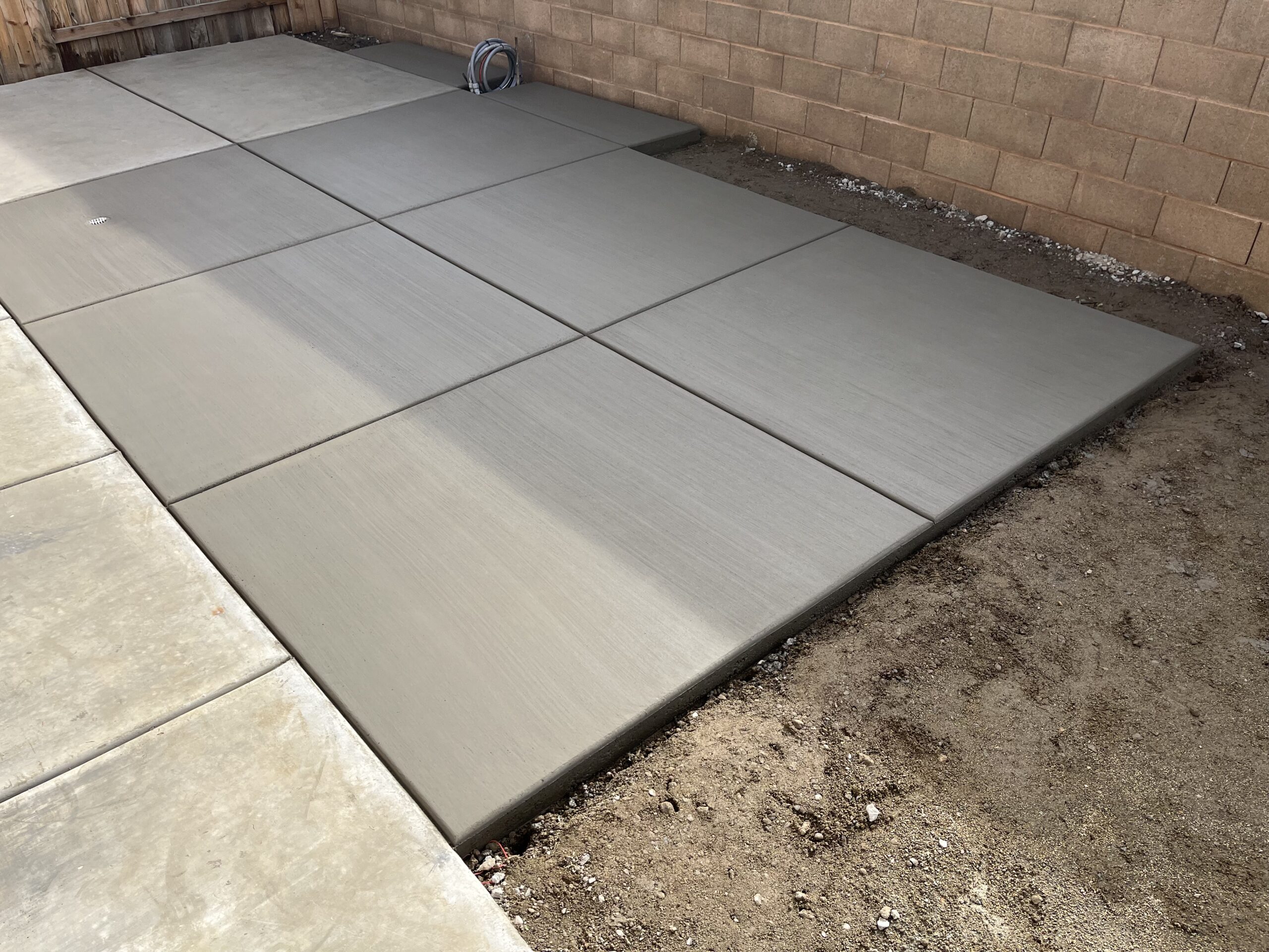 Spacious outdoor patio