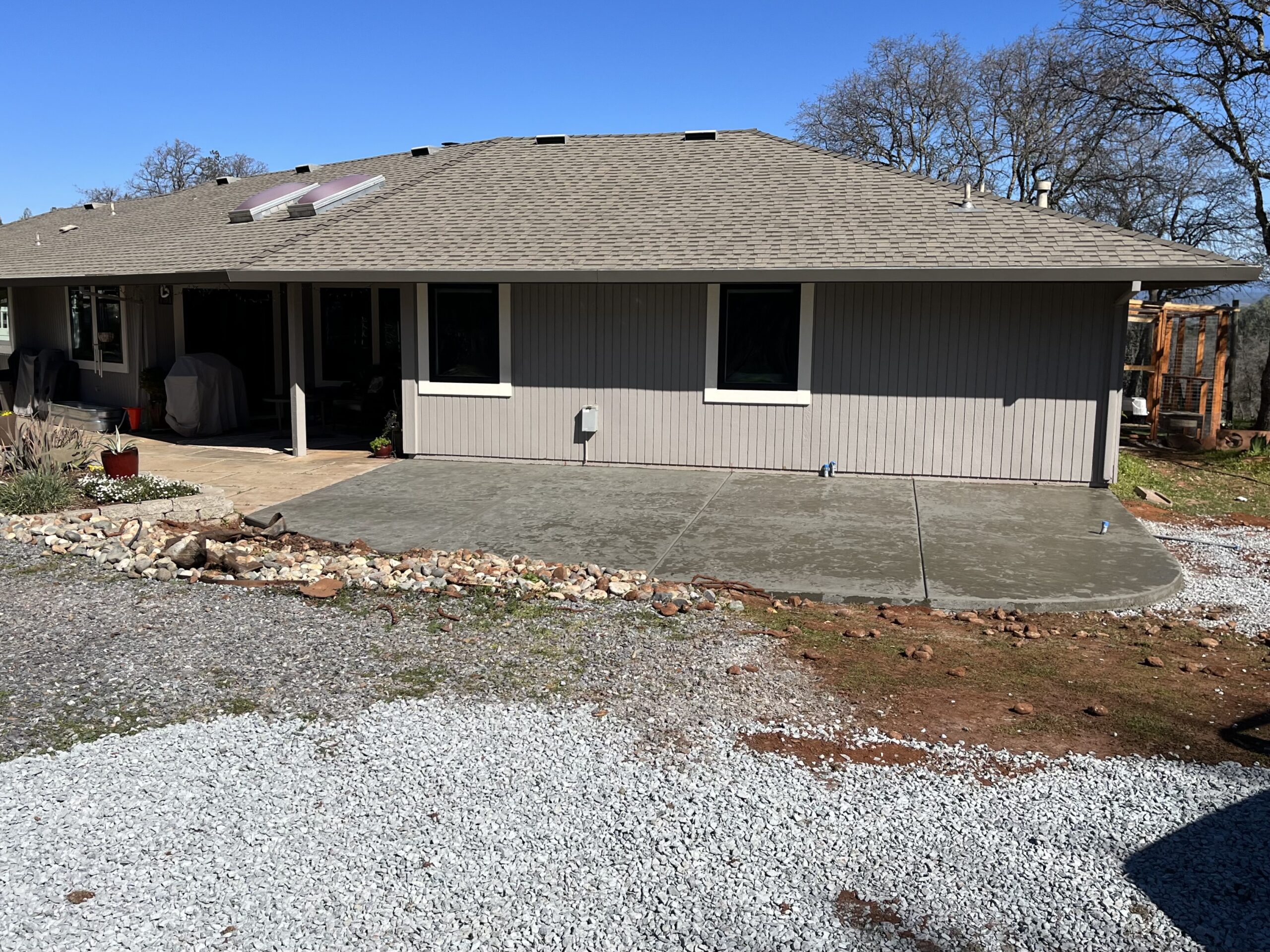 Concrete Patio designed for the front porch