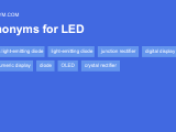 Another Word For Led Synonyms Antonyms