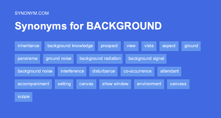 Another word for background