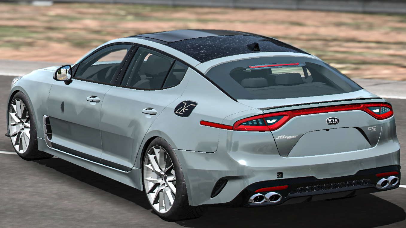 [387]KIA Stinger GT 前後細標塗裝 鍛造碳纖維風格化