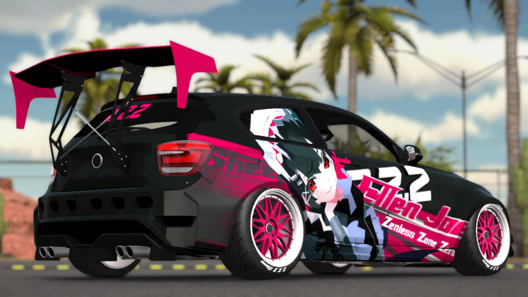 b.m.w シャルロット・デュノア 432]BMW 2015 M135i ZZZZenless Zone Zero Ellen Joe Daul-Side Itasha