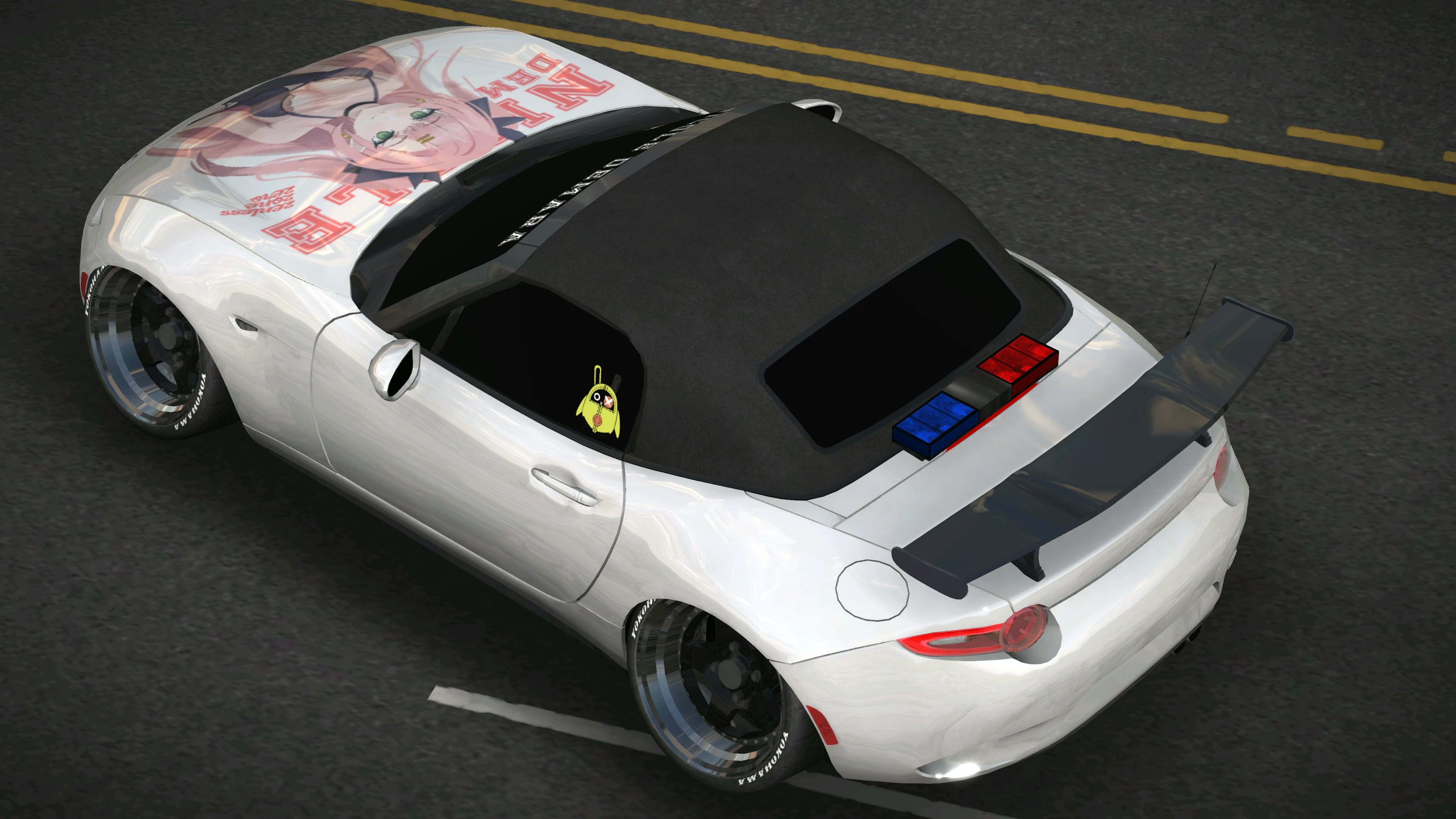 [BID66]Mazda MX-5 ZZZ 絕區零 妮可·德瑪拉 引擎蓋單面痛車 競標限定