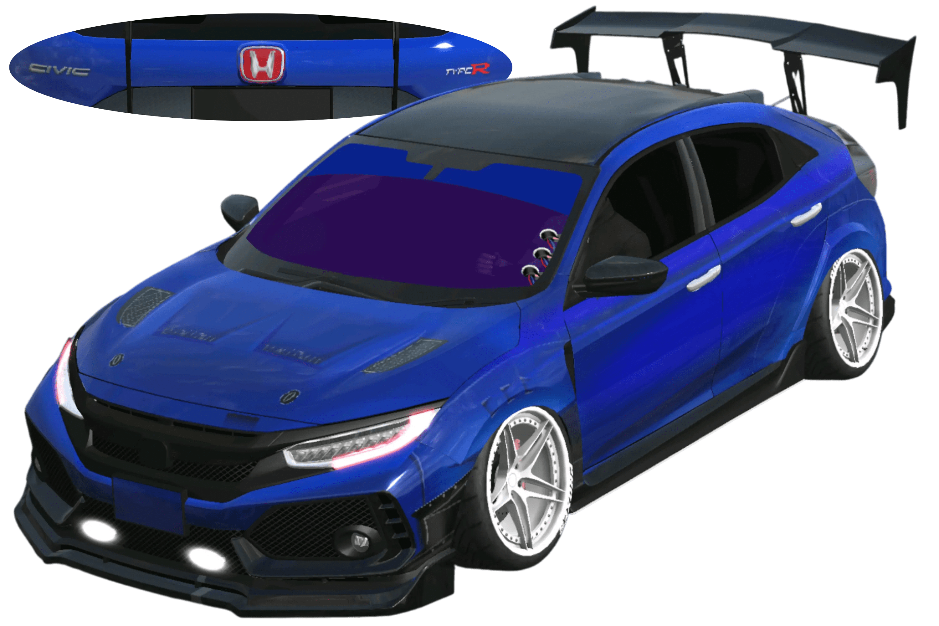 [513]Honda Civic TypeR FK8 光影增強 仿寬體套件 車尾細標