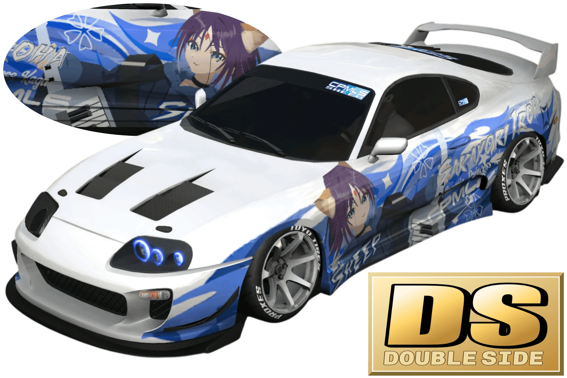 [562]Toyota Supra A80 超時空輝耀姬! 酒寄彩葉 彩P 雙面痛車