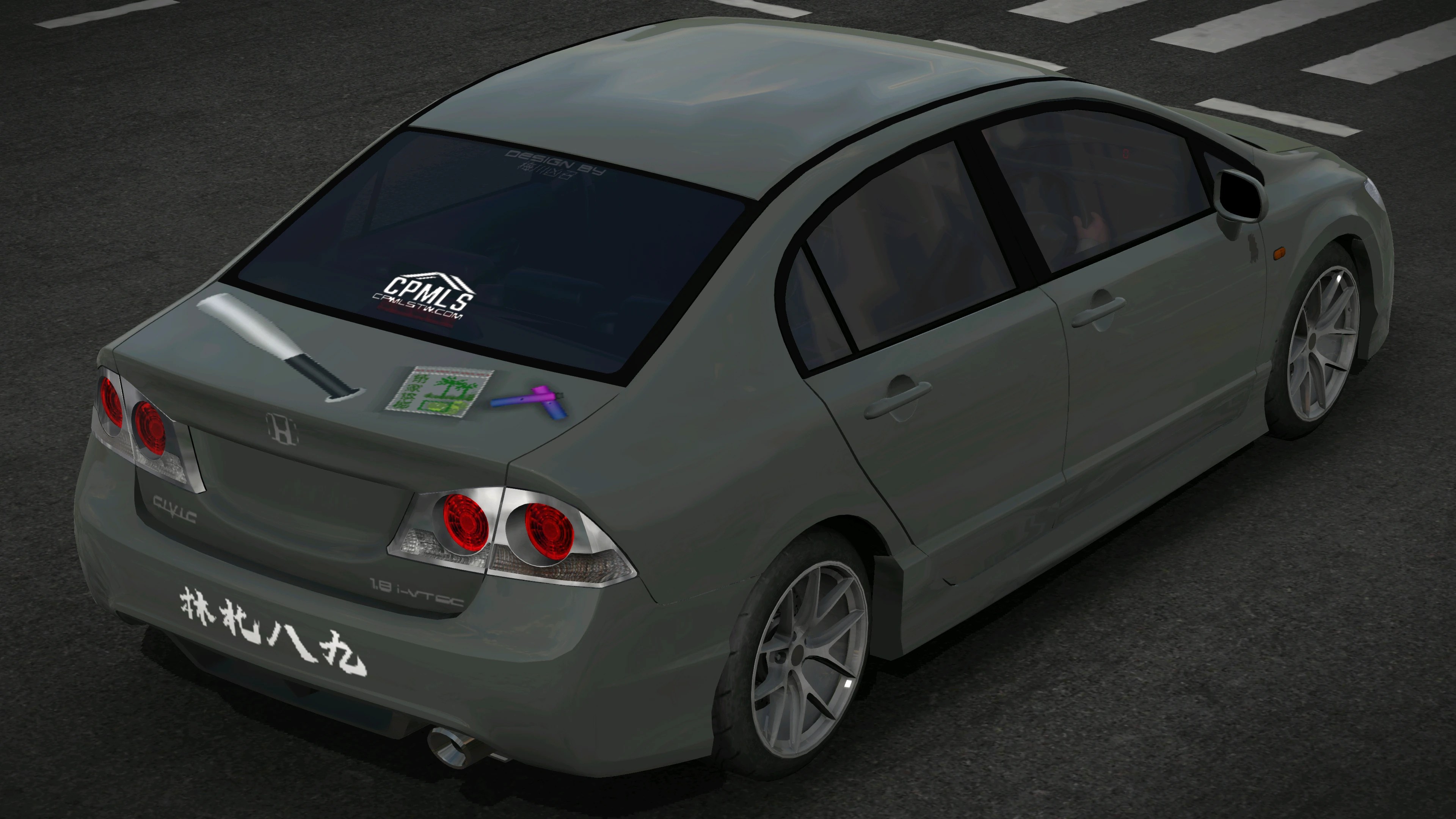 [568]Honda Civivc TypeR FD2 球棒檳榔 台式風格 8+9風格 書法字