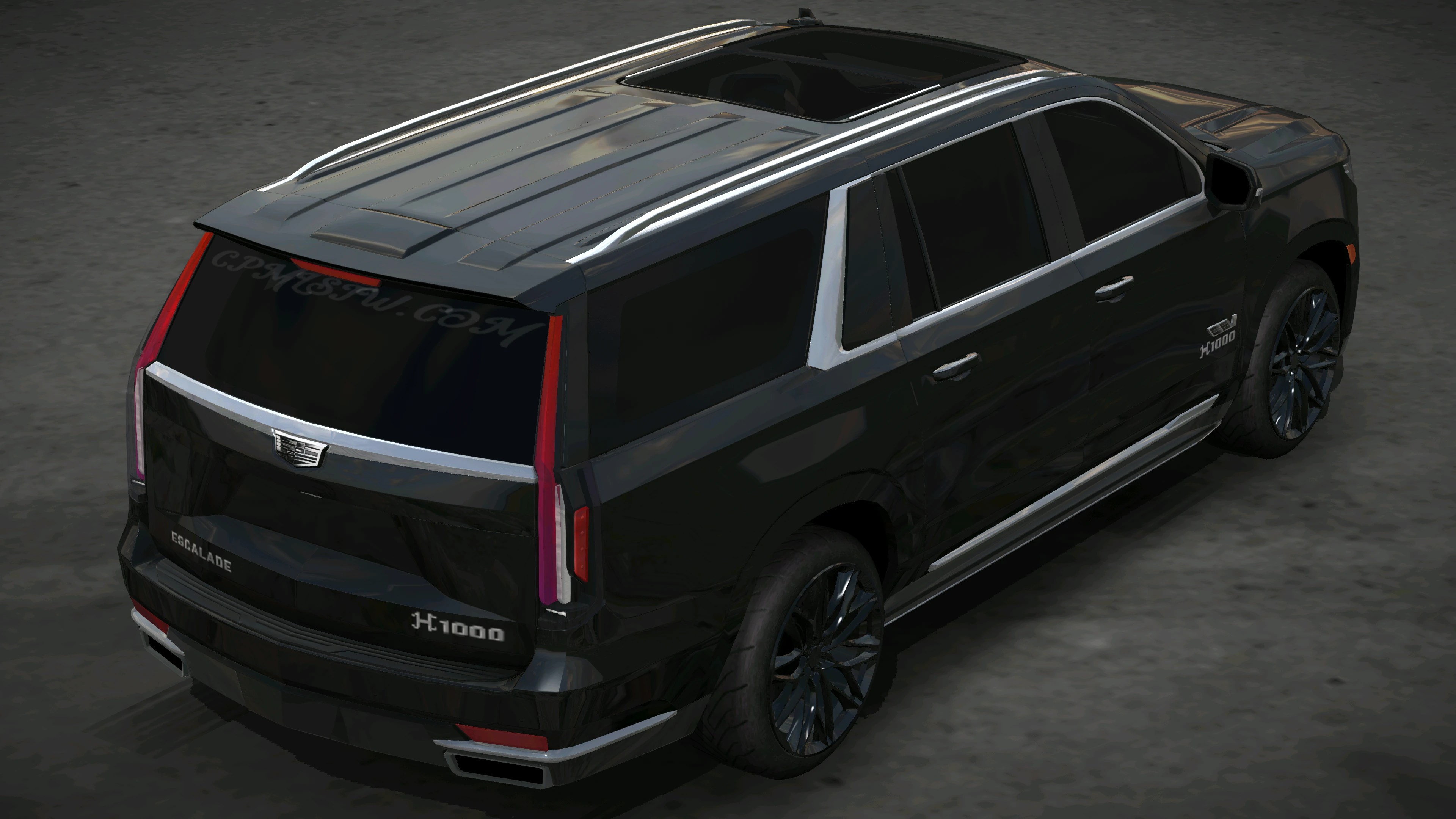 [571]Cadillac Escalade H1000 凱迪拉克 西裝暴徒 銀色高反光細標