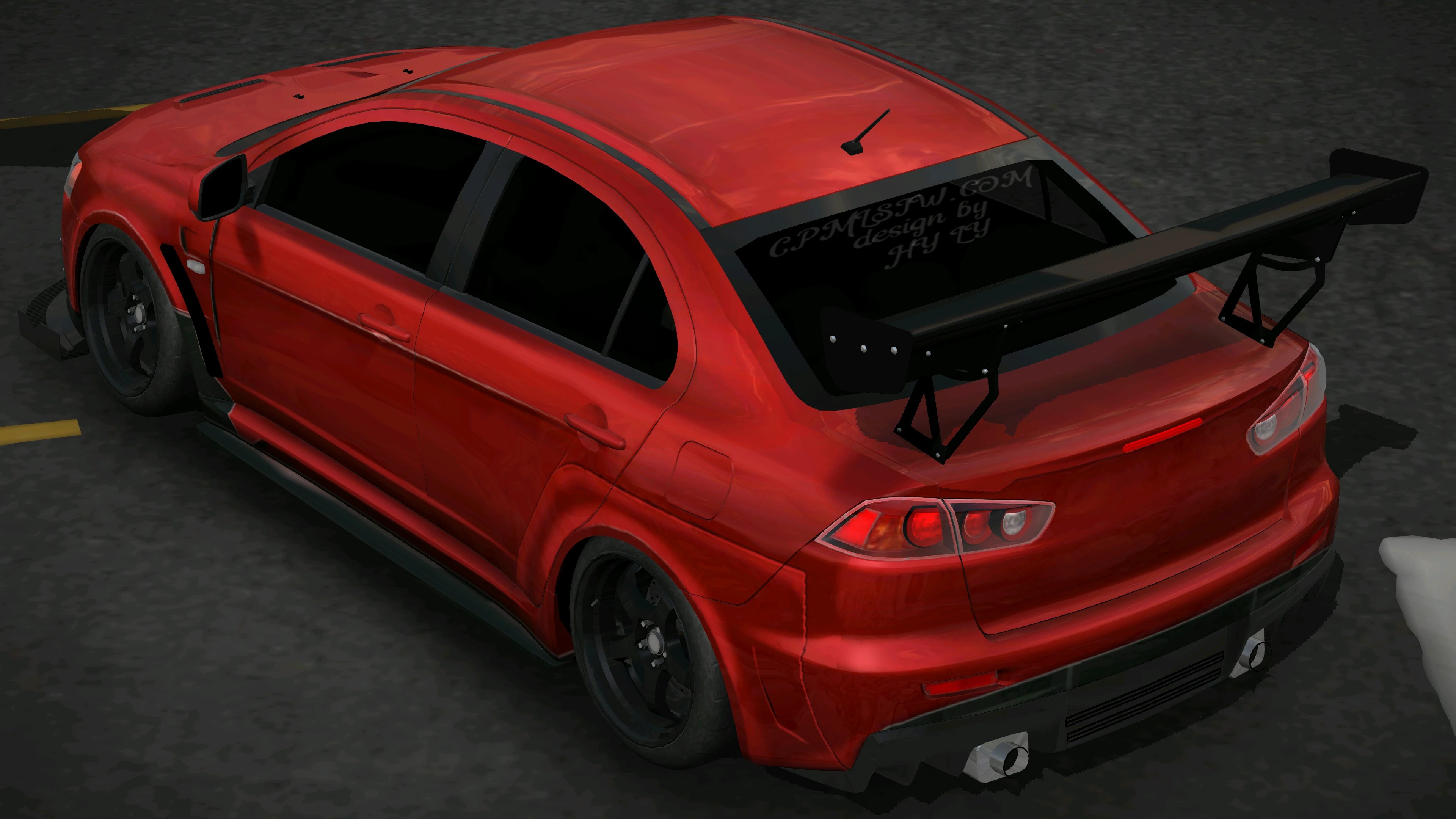 [584]Mitsubishi Lancer Evolution EVO X 仿寬體套件 光影增強 街頭戰鬥風