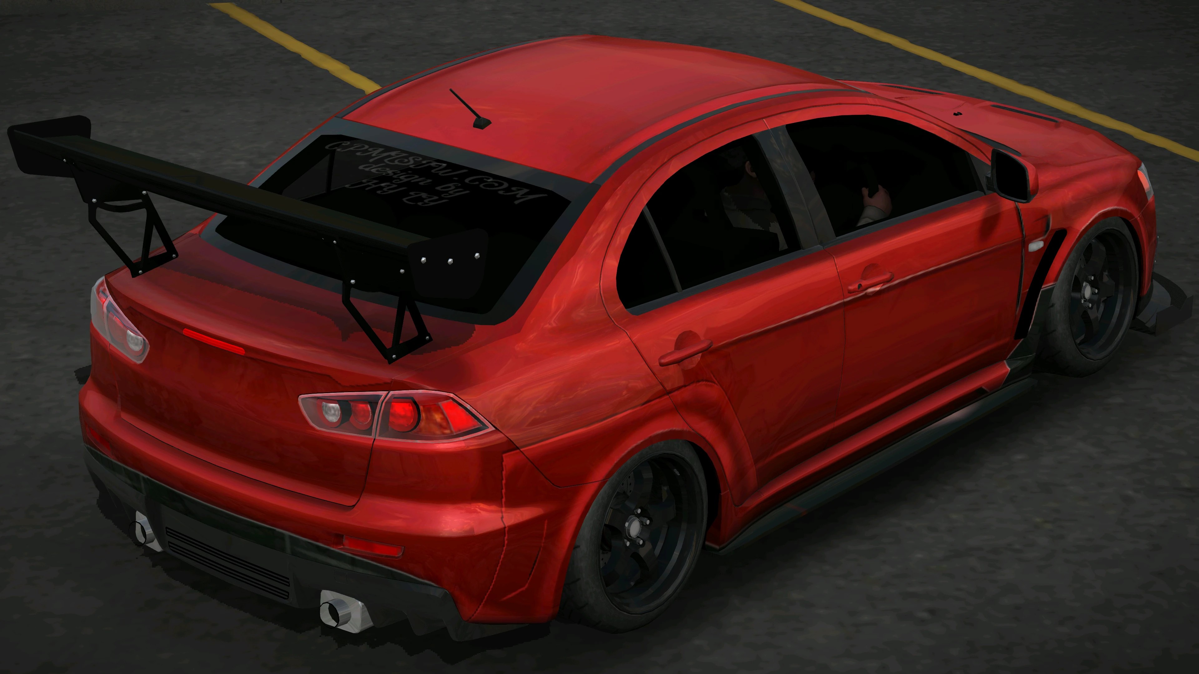 [584]Mitsubishi Lancer Evolution EVO X 仿寬體套件 光影增強 街頭戰鬥風