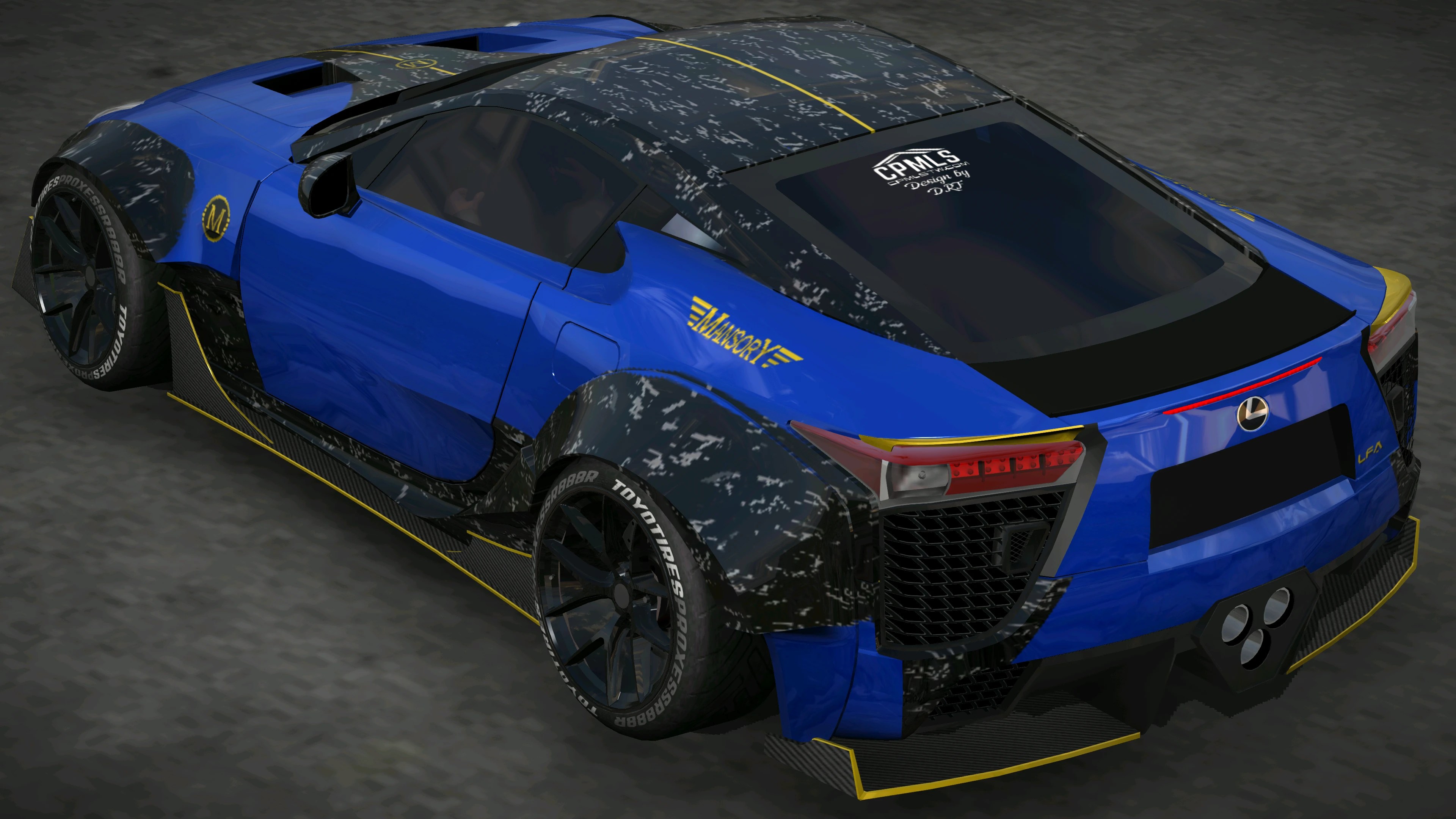 [579]Lexus LFA Hycade Mansory 鍛造碳纖維套件 前後細標