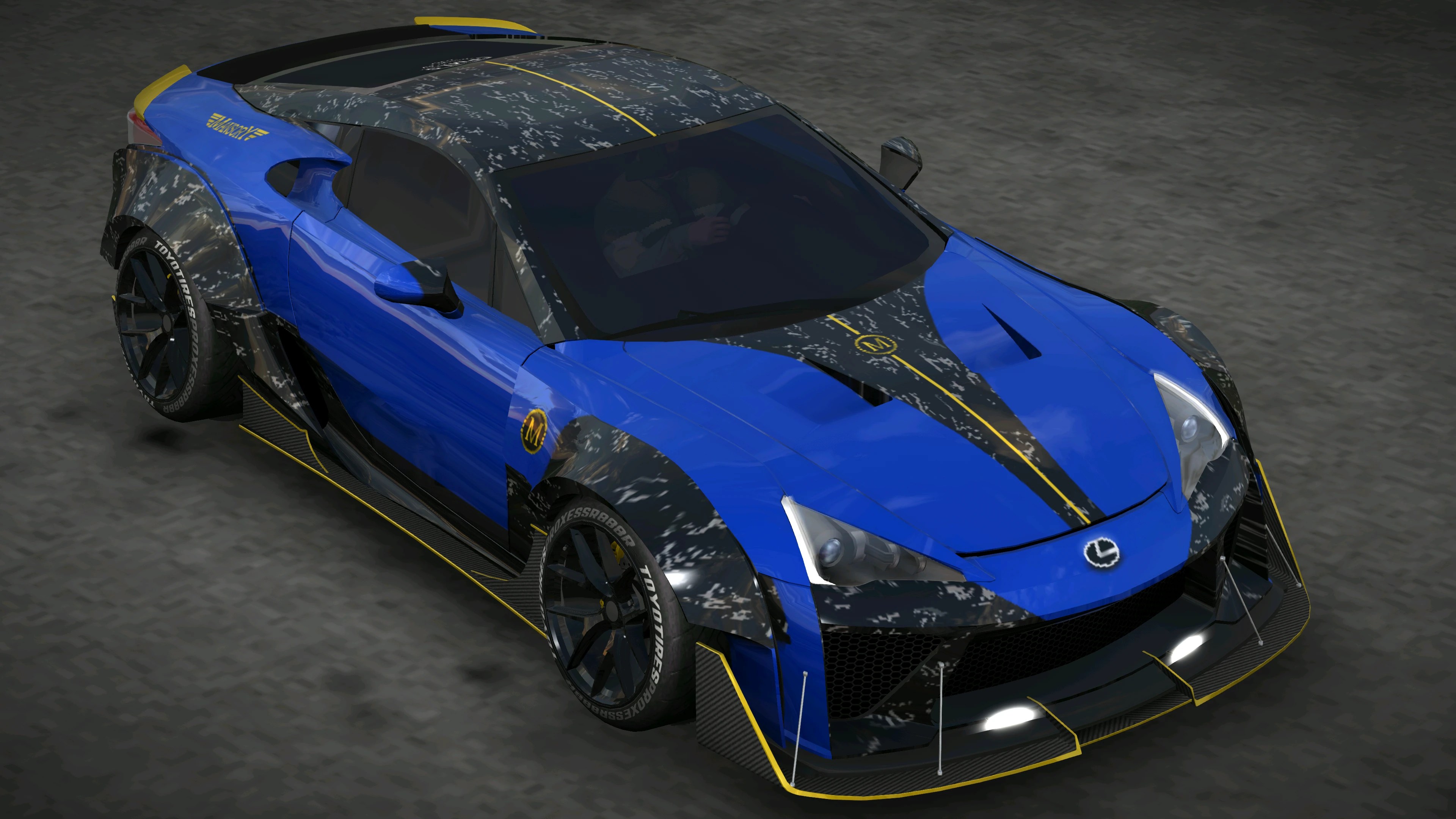[579]Lexus LFA Hycade Mansory 鍛造碳纖維套件 前後細標