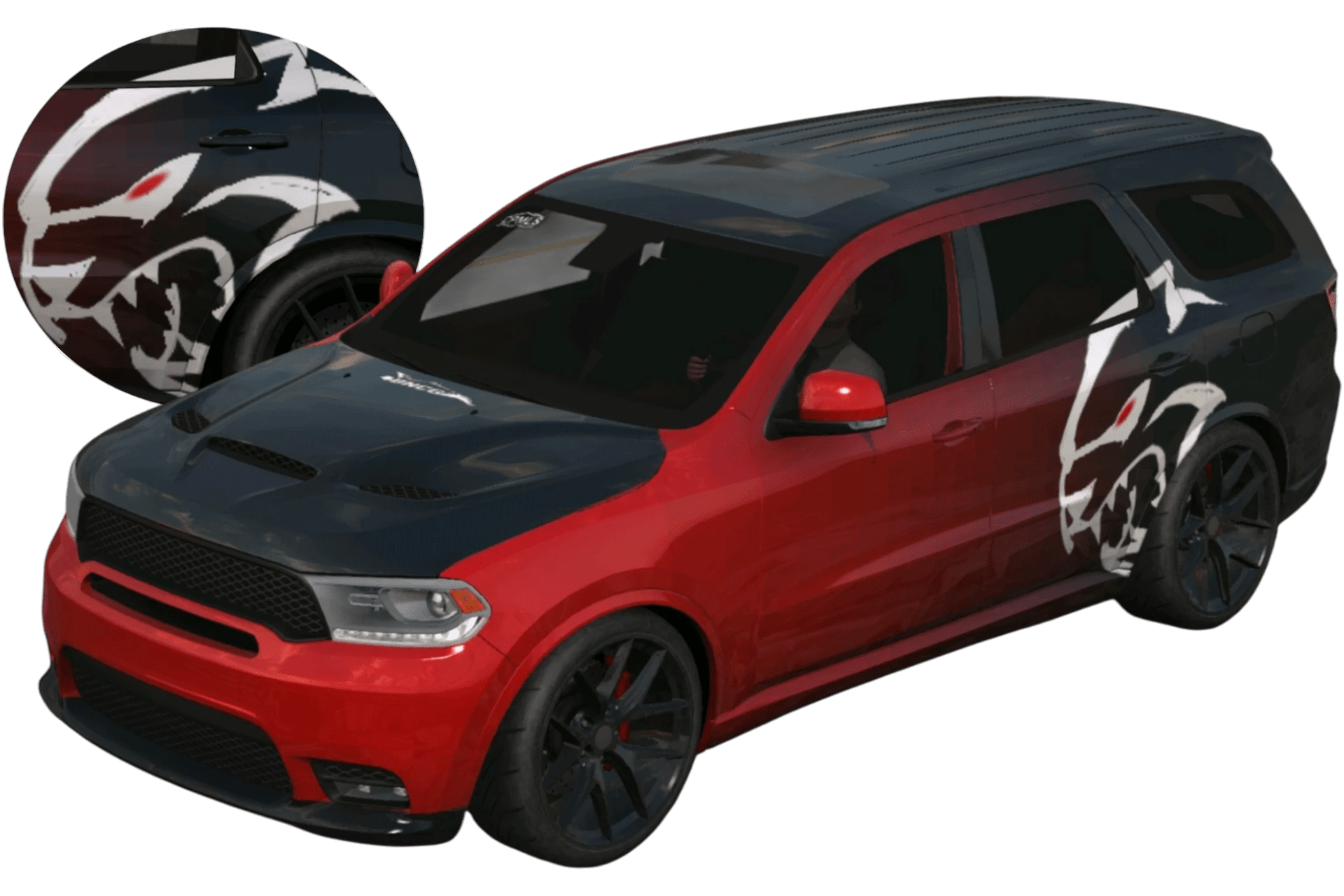 [596]Dodge Durango SRT Hellcat地獄貓 塗裝 美式肌肉 SUV 漸層配色