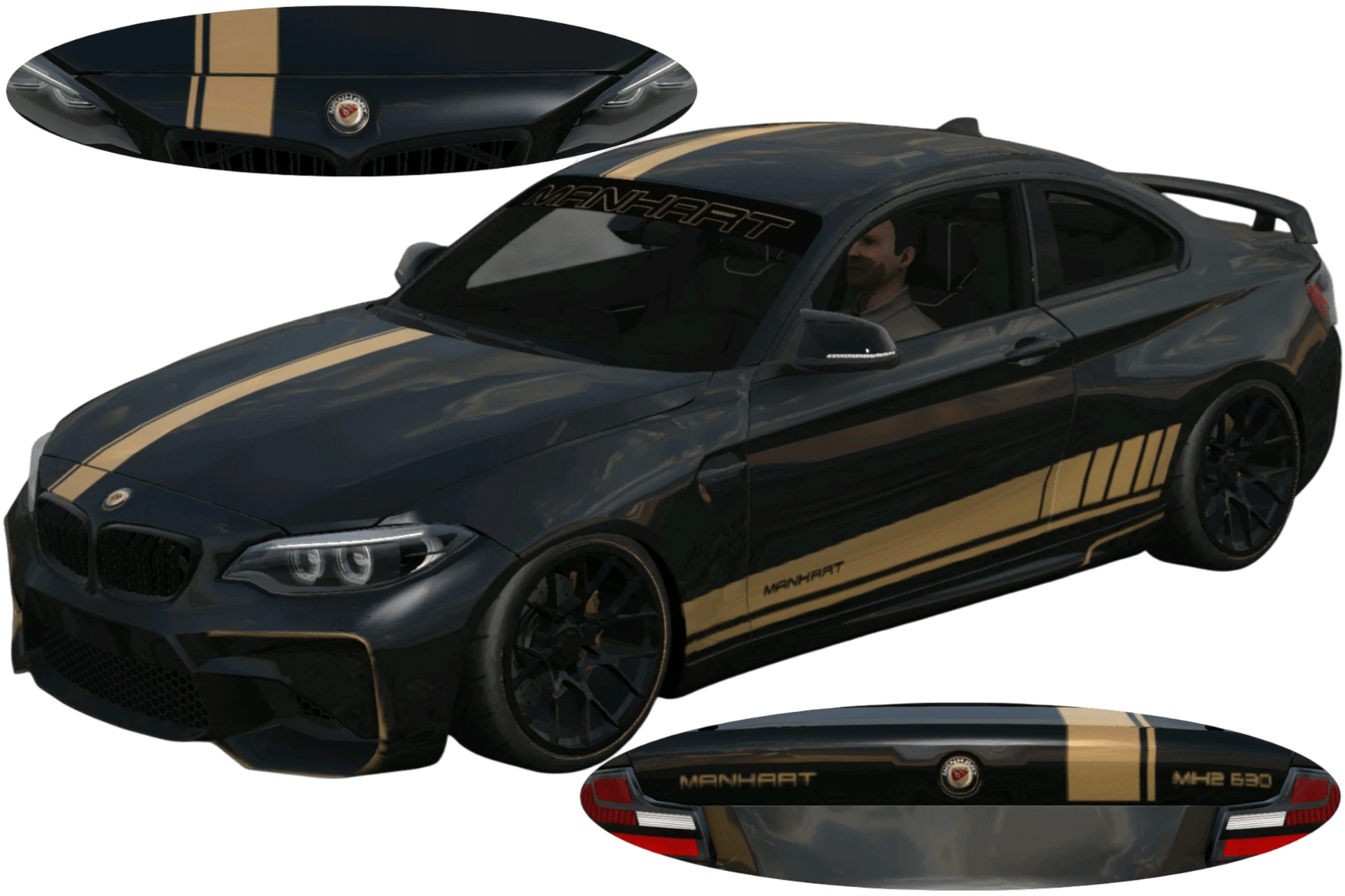 [611]BMW M2 F87 Manhart MH2 630 前後細標 姿態趴低 賽車條紋