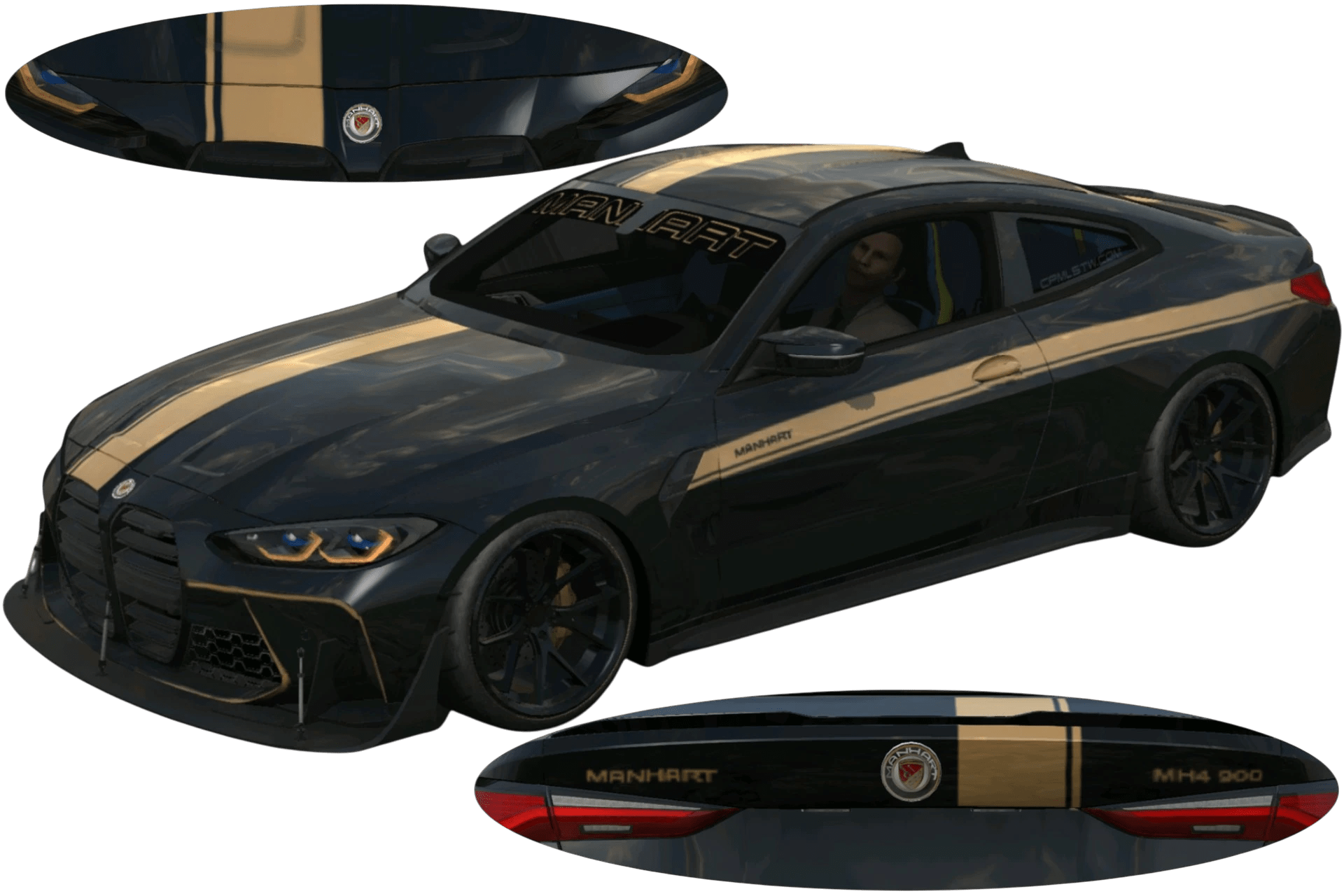 [612]BMW M4 G82 Manhart MH4 900 前後細標 姿態趴低 街頭戰鬥風 賽車條紋