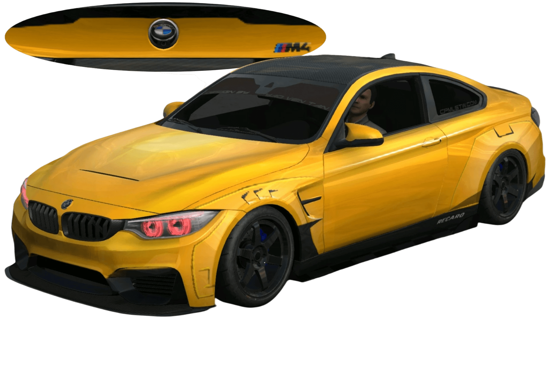 [617]BMW M4 F82 仿寬體套件 前後細標 姿態趴低 街頭戰鬥風 仿套件塗裝