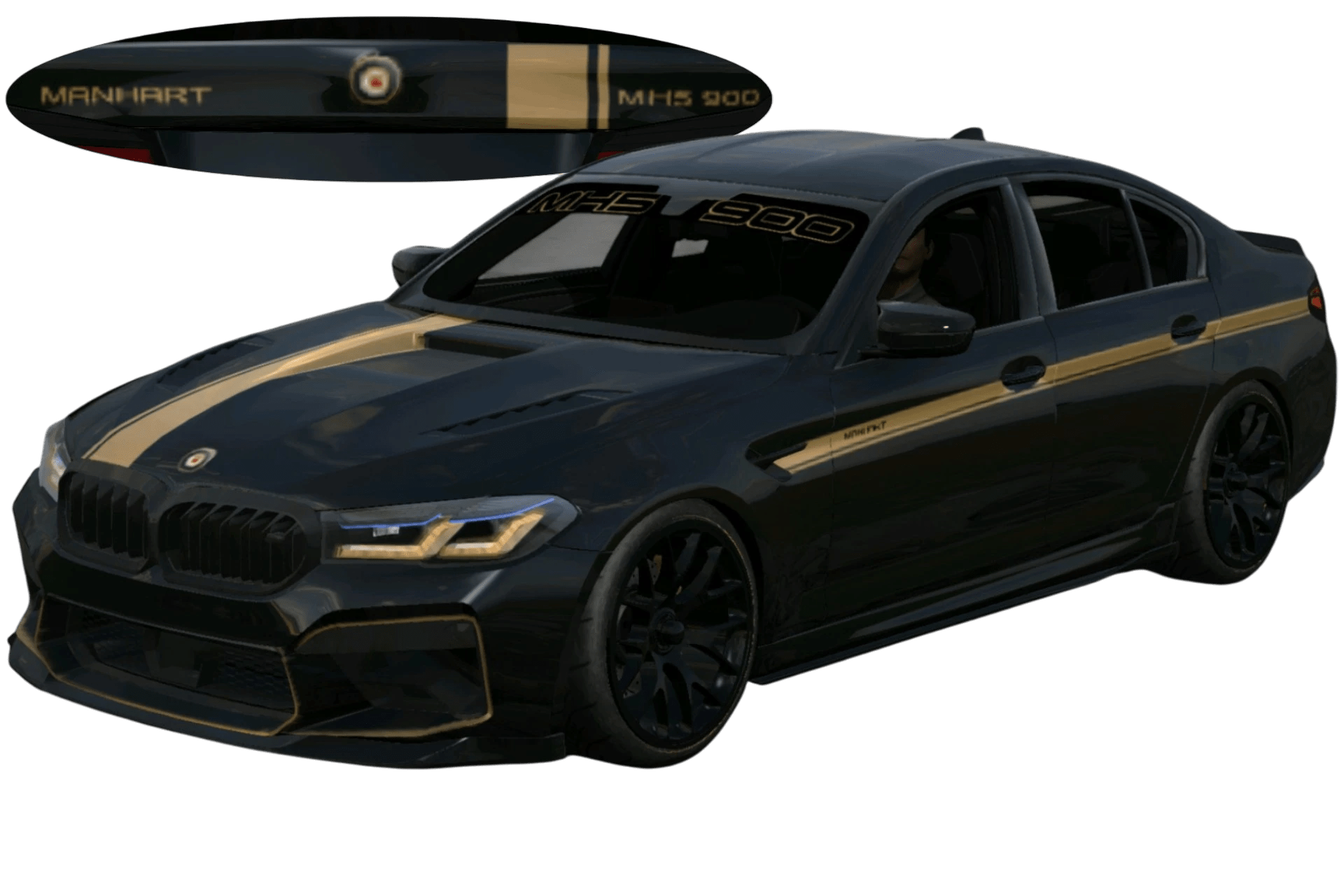 [620]BMW M5 F90 Manhart MH5 900 前後細標 街頭戰鬥風 賽車條紋