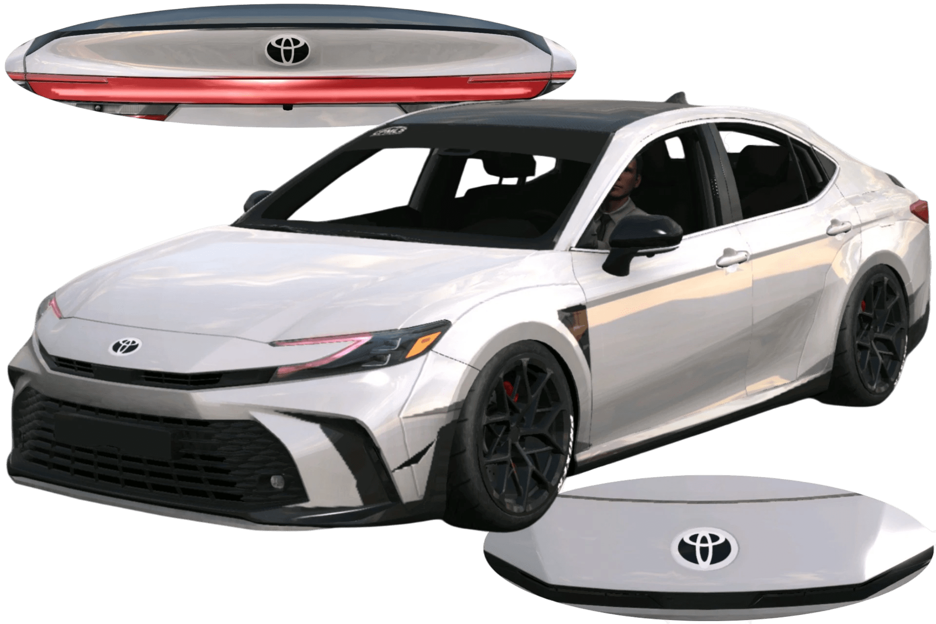 [637]Toyota Camry XV80 仿寬體套件 前後細標 姿態趴低 街頭戰鬥風