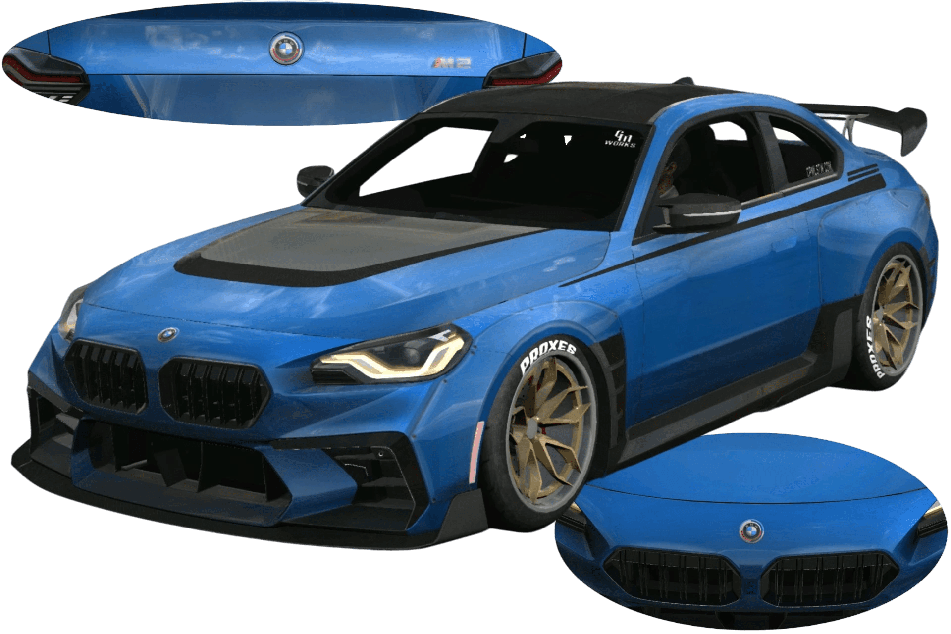 [644]BMW M2 G87 仿寬體套件 光影增強 前後細標 4K光影增強 街頭戰鬥風