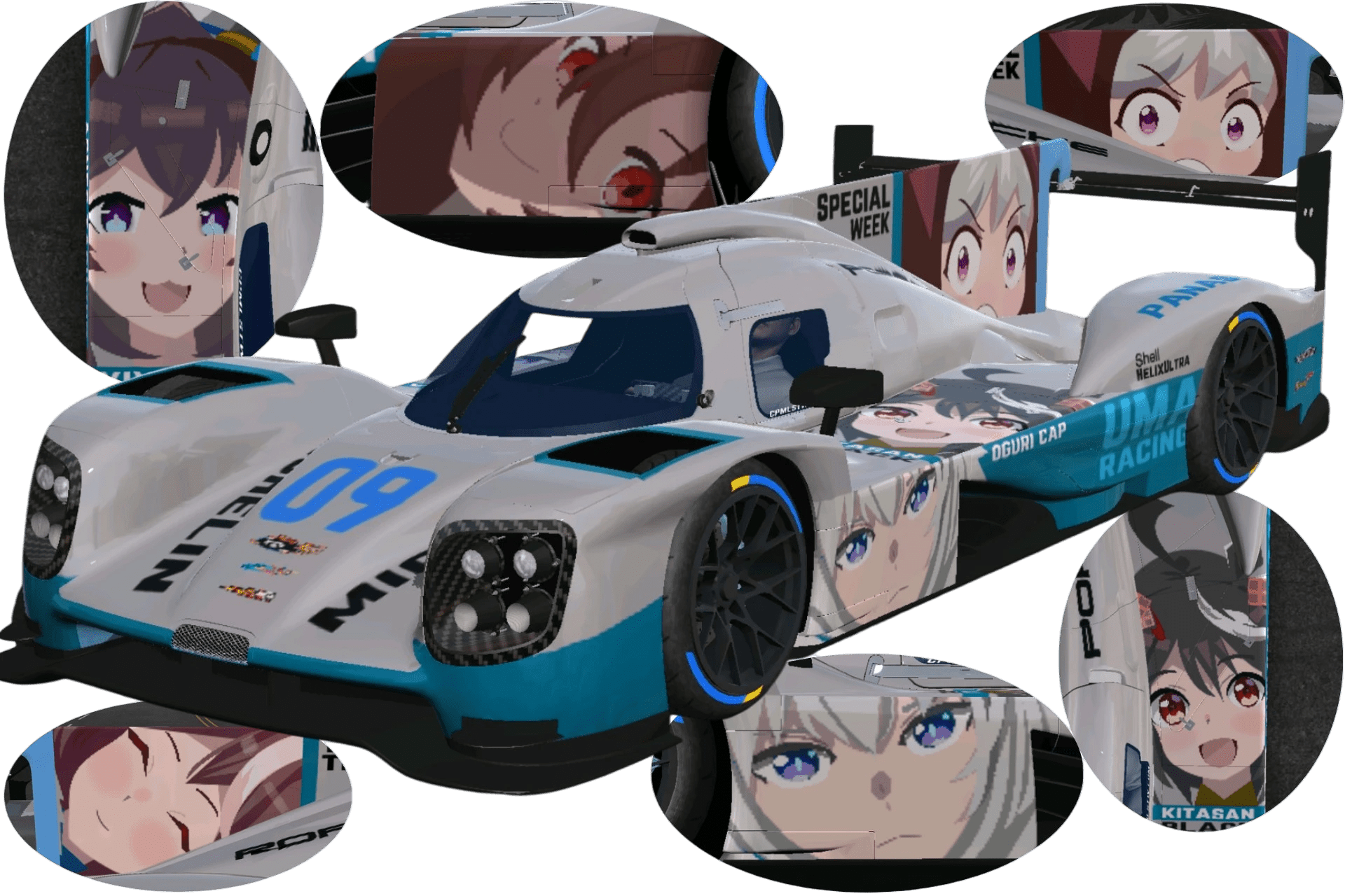 [648]Porsche 919 Hybrid Evo 賽馬娘 六面痛車 Time Attack 式樣 利曼