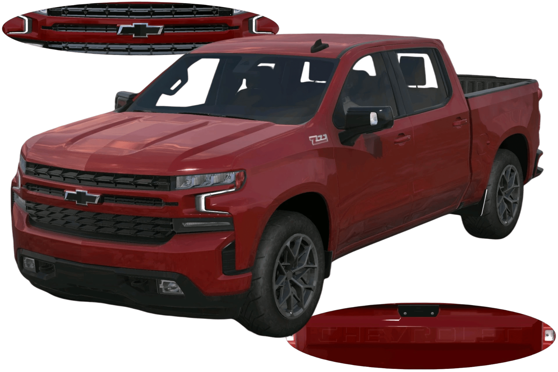 [652]Chevrlet Silverado Z71高反光細標 前後細標 4K光影增強 美式肌肉