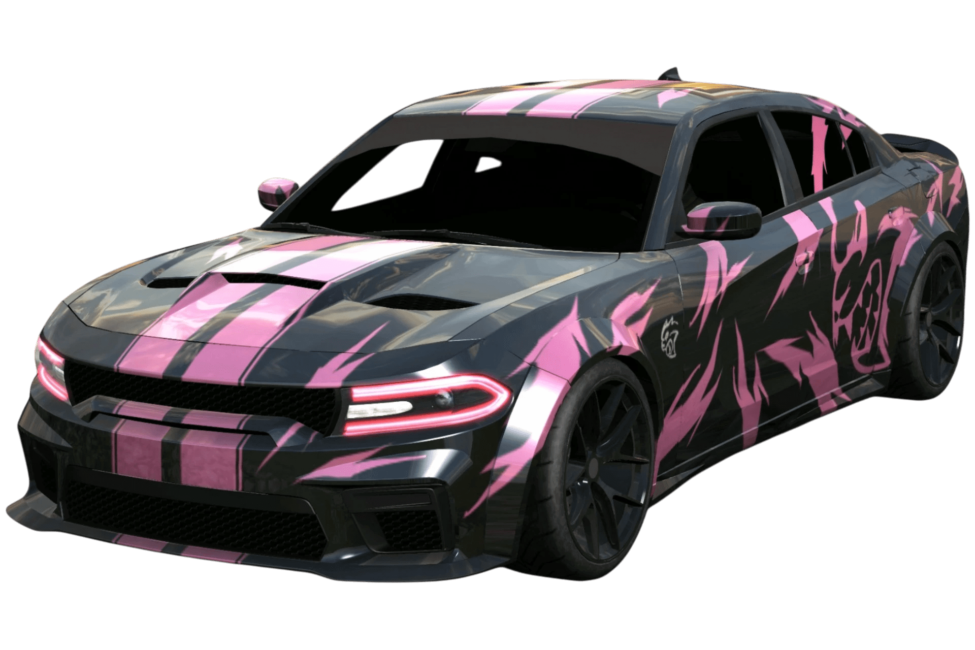 [658]Dodge Charger SRT 粉色塗裝 美式肌肉 街頭戰鬥風 潮流塗裝