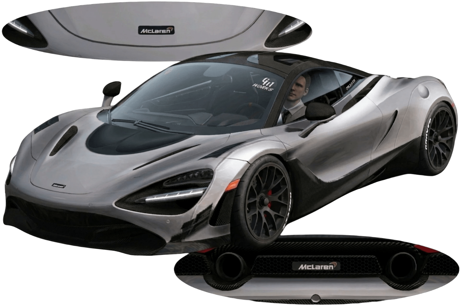 [655]Mclaren 720s 仿寬體套件 光影增強 前後細標 仿套件塗裝 街頭戰鬥風