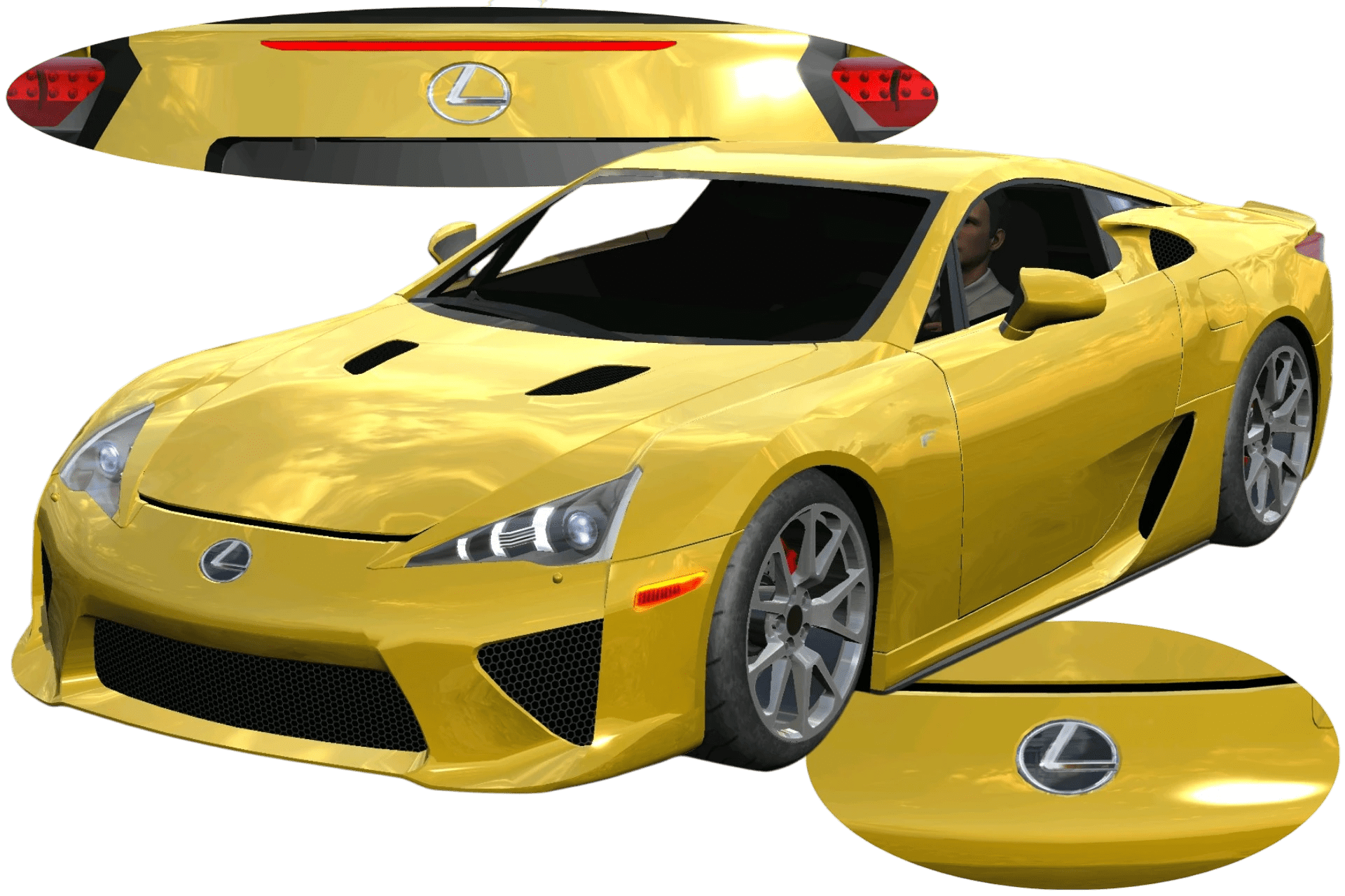 [676]Lexus LFA 高反光細標 前後細標 仿套件塗裝 日式JDM 街頭戰鬥風