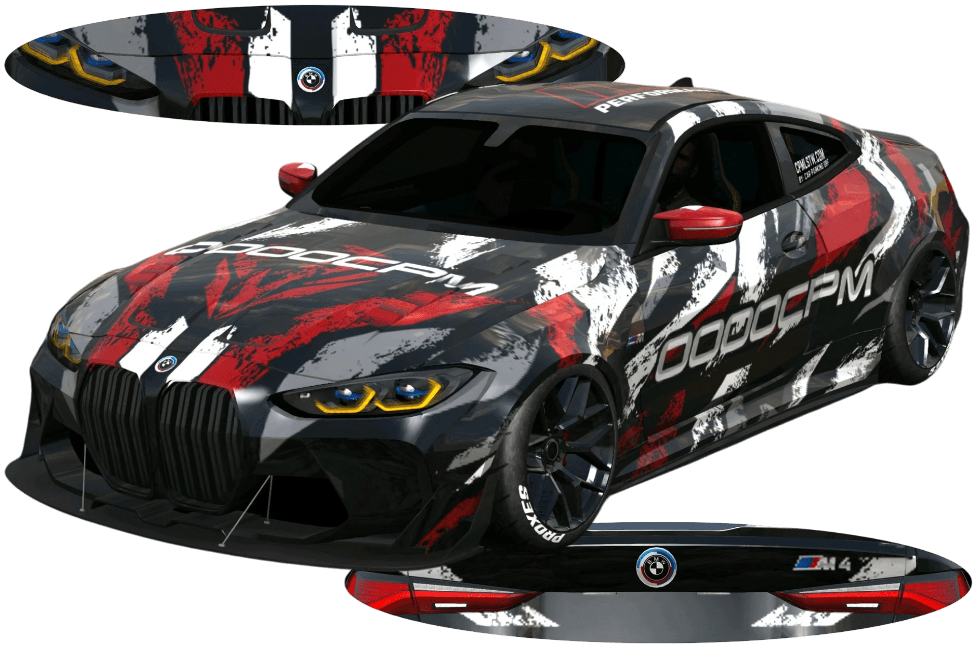 [677]BMW M4 G82 0000cpm 聯名塗裝 前後細標 姿態趴低 潮流塗裝 撞色幾何