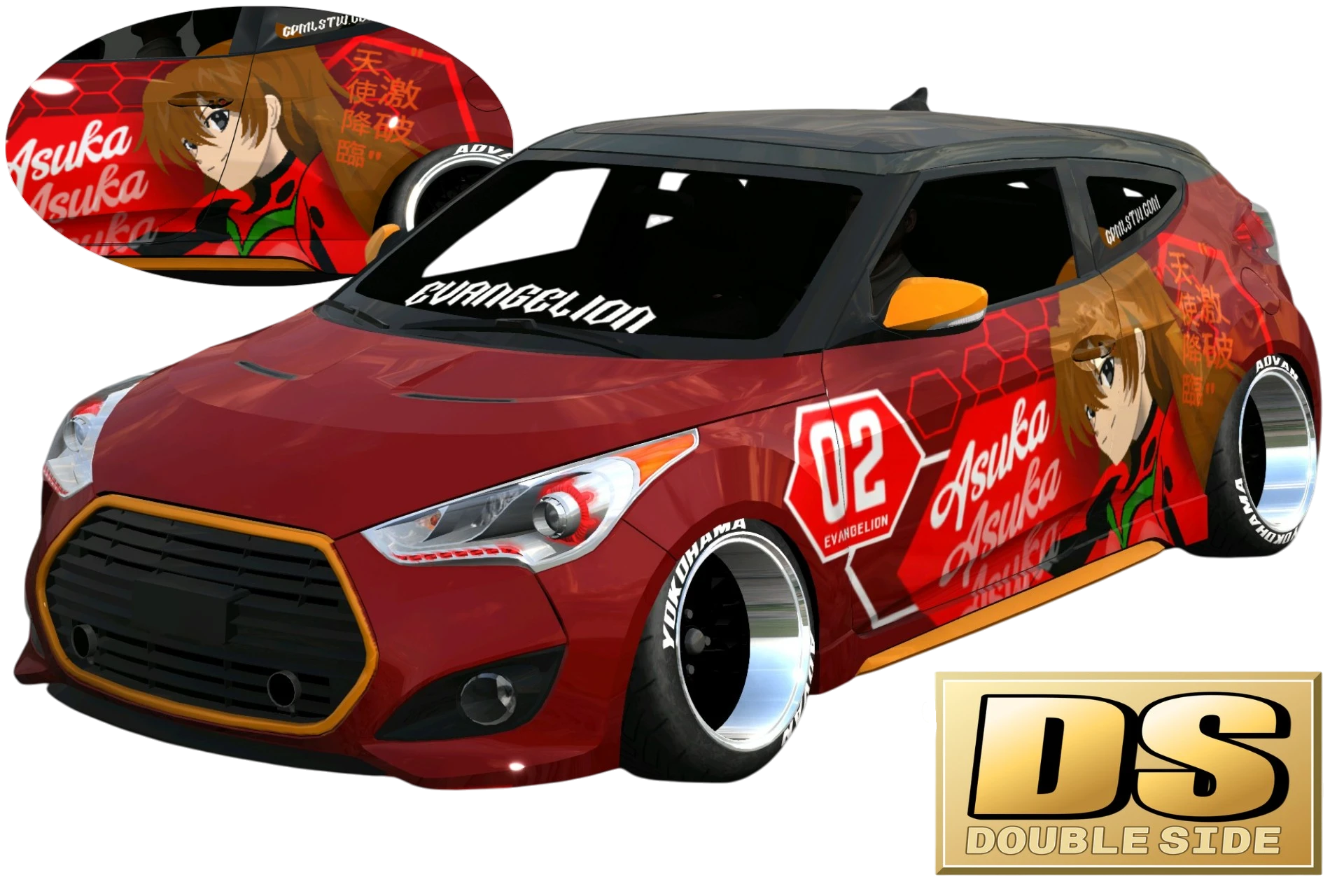 [687]Hyundai Veloster Turbo 明日香 雙面痛車 姿態趴低 Stance