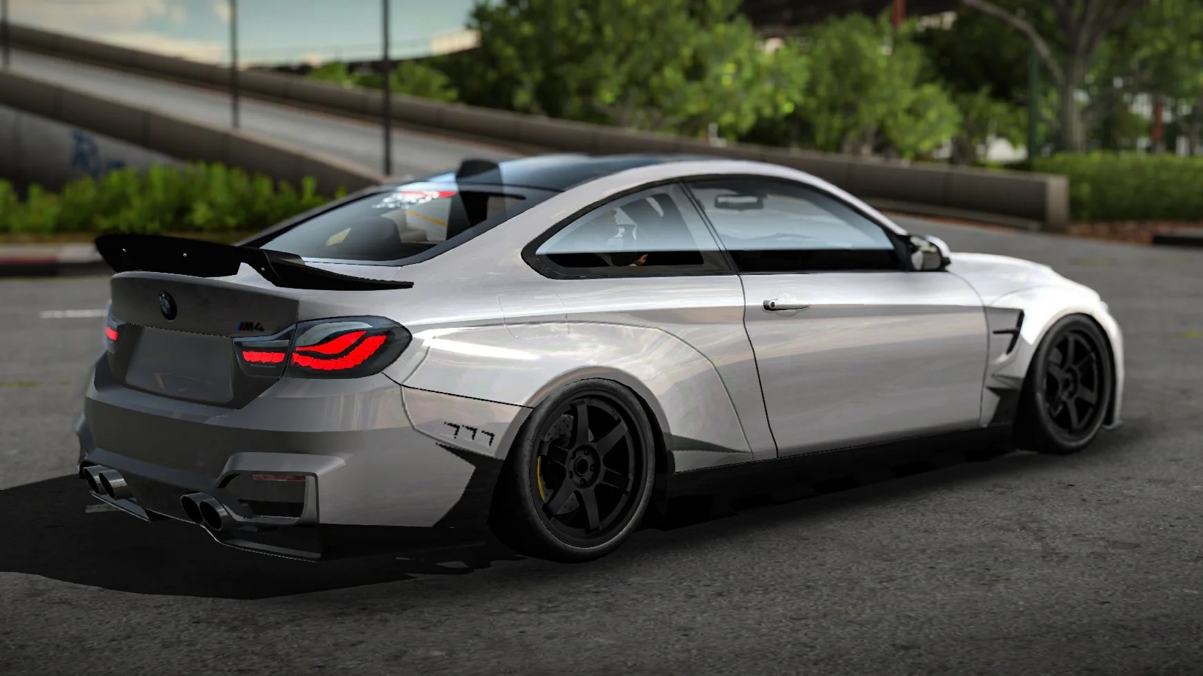 [667]BMW M4 F82 高清細標 光影增強 前後細標 仿寬體套件 姿態趴低