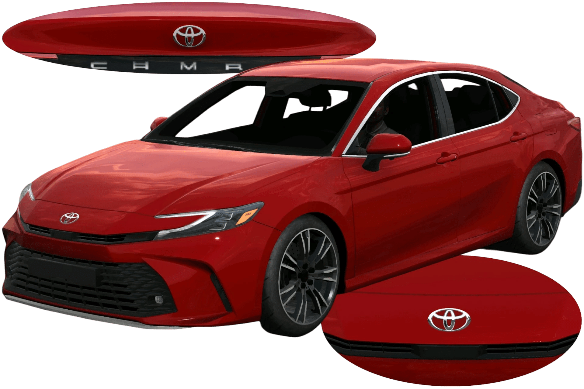 [694]Toyota Camry XV80高反光細標 前後細標 街頭戰鬥風 4K高解析度反光車標