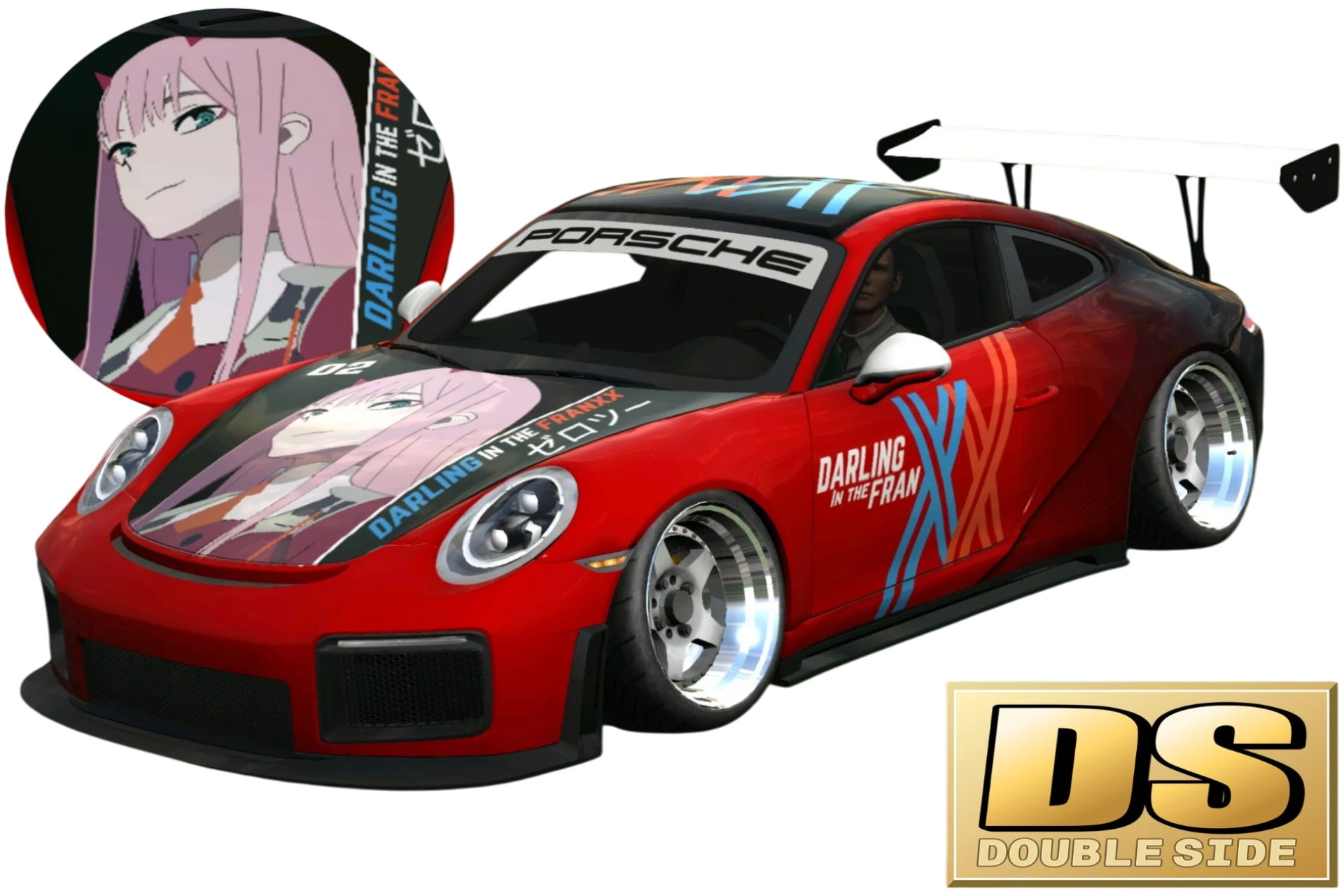 [697]Porsche 911 GT3 RS 02零二 引擎蓋痛車 姿態趴低 漸層塗裝
