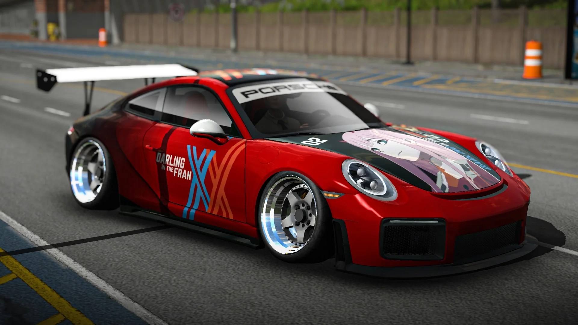 [697]Porsche 911 GT3 RS 02零二 引擎蓋痛車 姿態趴低 漸層塗裝