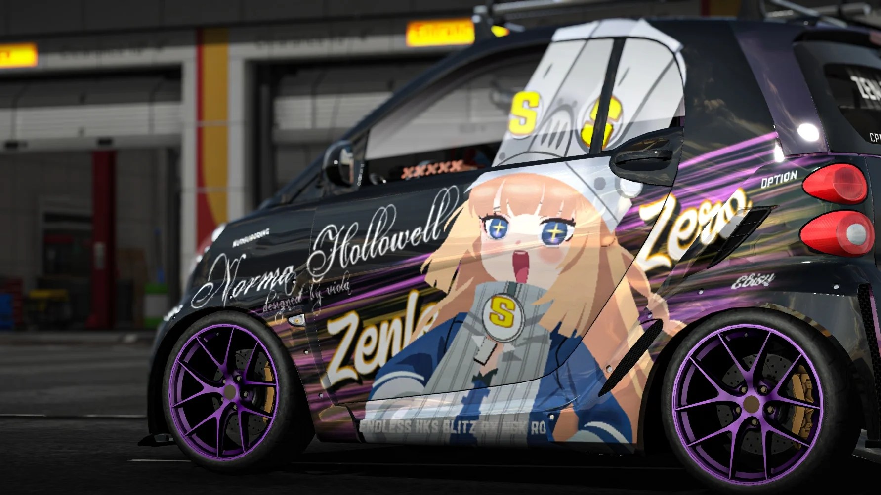 [699] |Mercedes Benz Smary Fortwo 絕區零 諾姆 · 霍洛維爾 雙面痛車