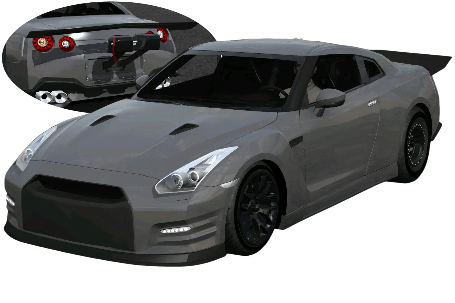 [740] Nissan GTR R35 Kit Editor Drag racing kit Low-Stance Japanese Style JDM