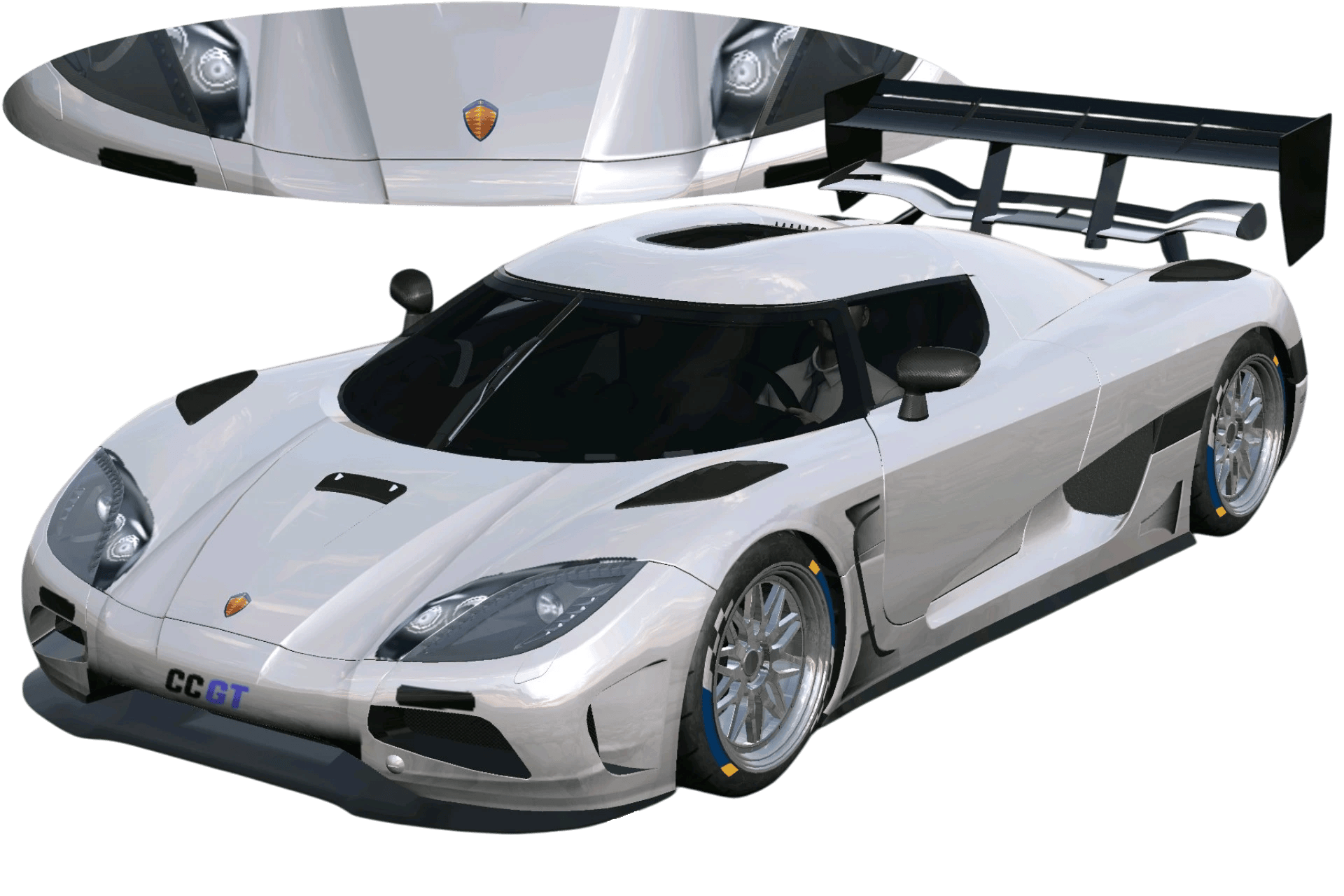 [746]Koenigsegg Agera changed to Koenigsegg CCGT Front Badge Kit-style paint job Street Style 