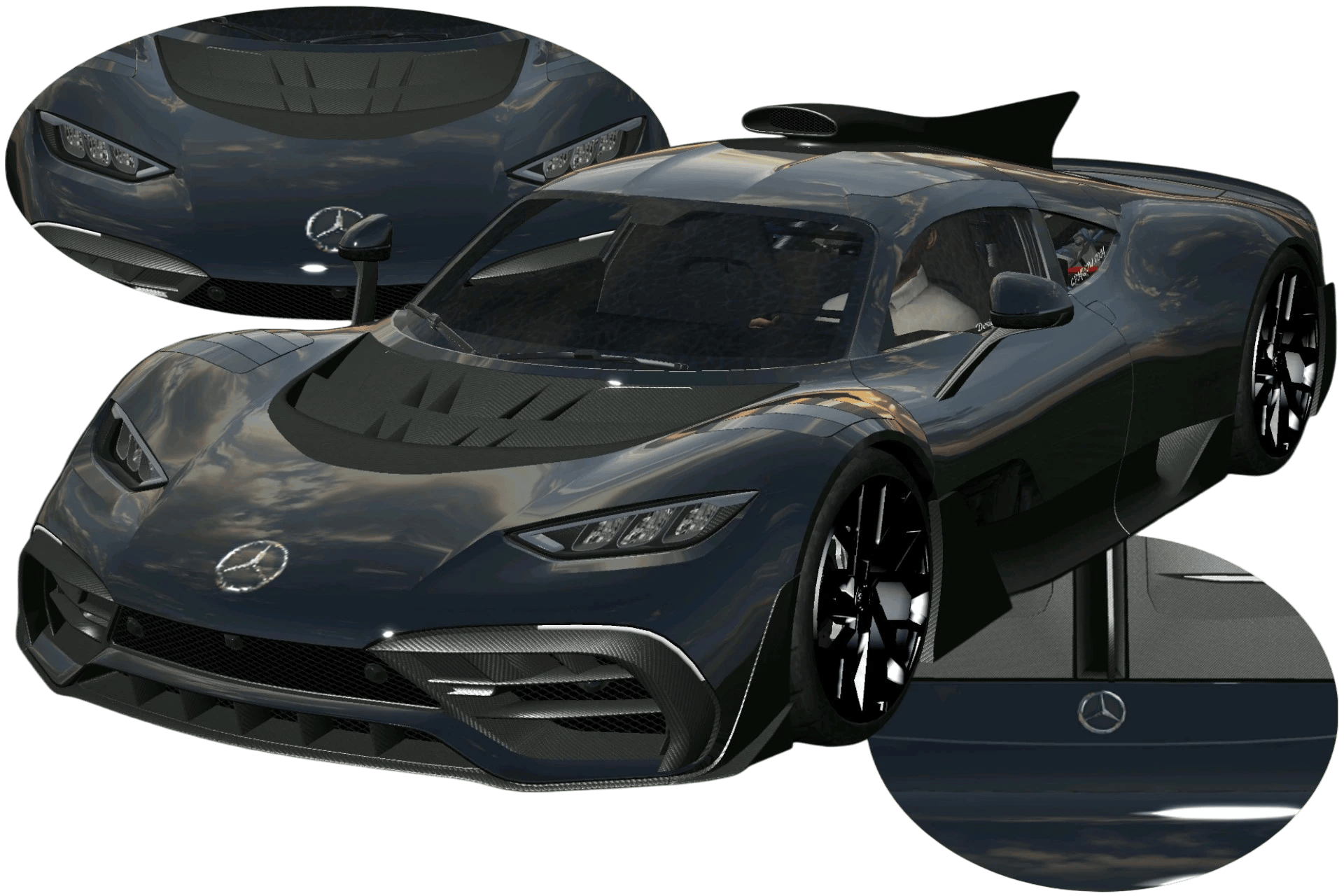 [769]Mercedes Benz AMG One高反光細標 前後細標 街頭戰鬥風 4K光影增強