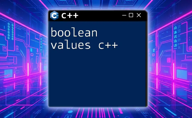 Mastering Boolean Values In C++: A Quick Guide