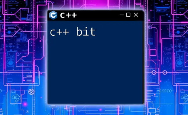 Mastering C++ Bit Operations: Your Quick Guide