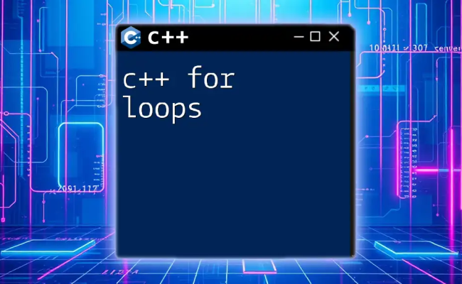 Mastering C++ Range For Loop: Quick Guide And Examples