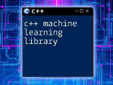 Mastering C Machine Learning Library Essentials