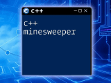 Mastering C Minesweeper A Quick Guide To Commands