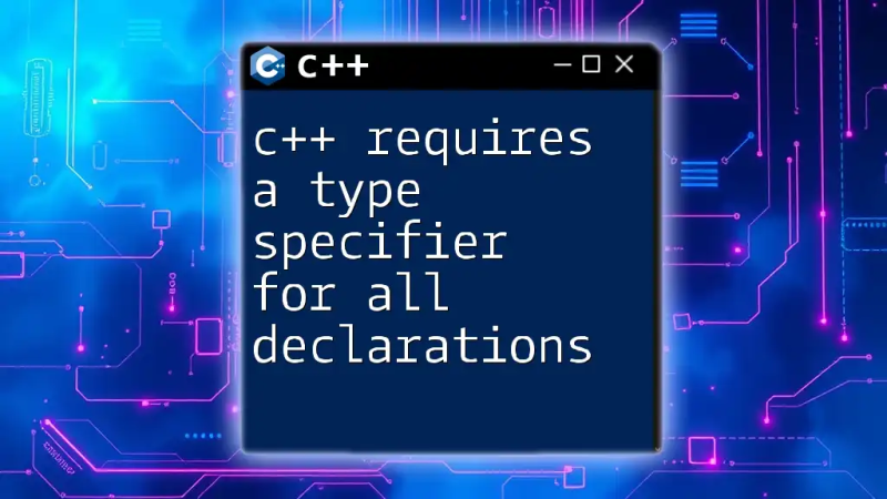 C Std Map C Requires A Type Specifier For All Declarations Youtube - Amazing City Photo - Full HD