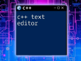 Mastering C Text Editor Essentials For Quick Coding